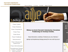 Tablet Screenshot of bdep.pl